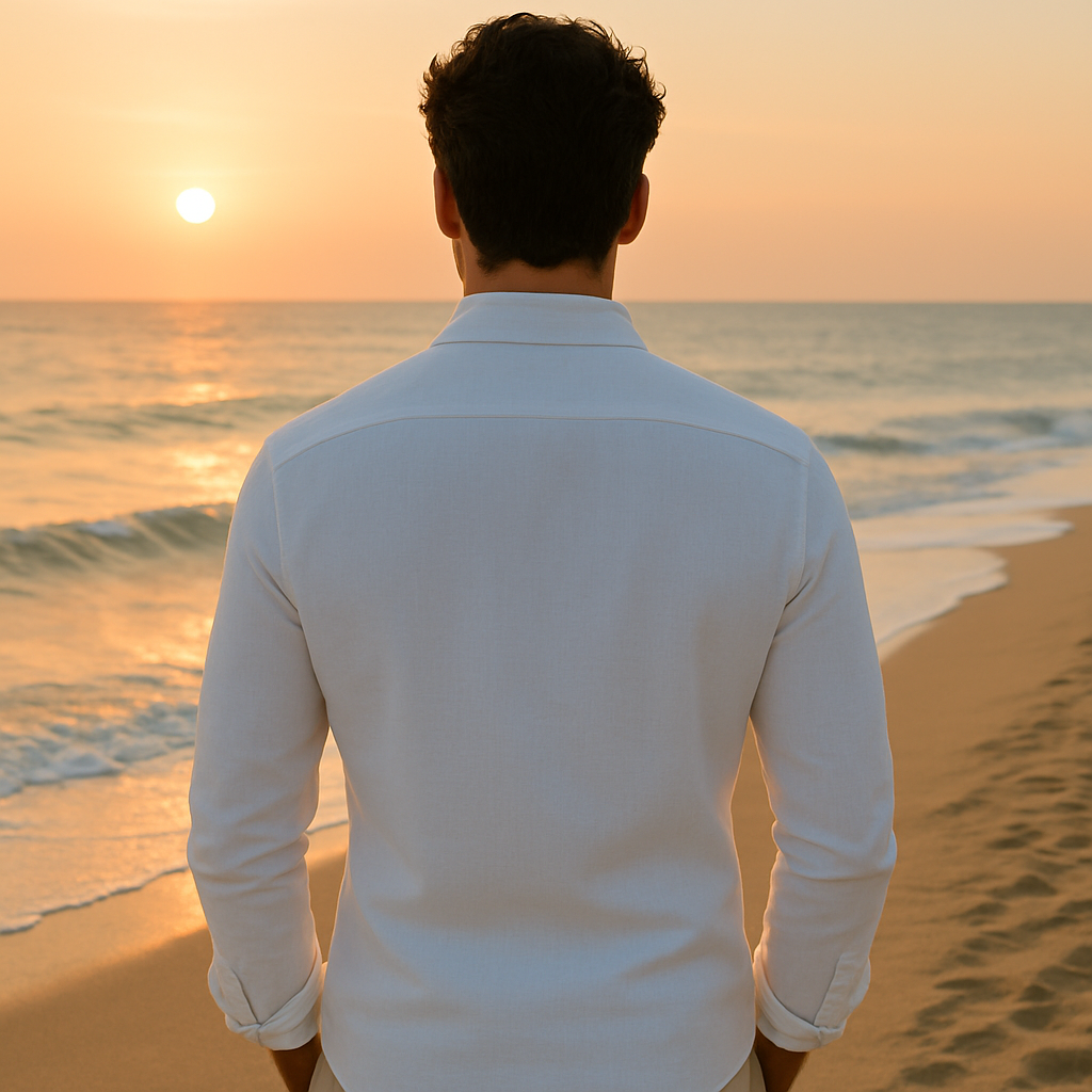 Kaze | White Knitted Shirt