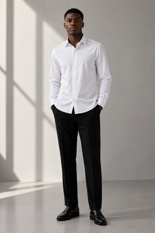 Reika | White Woven Shirt