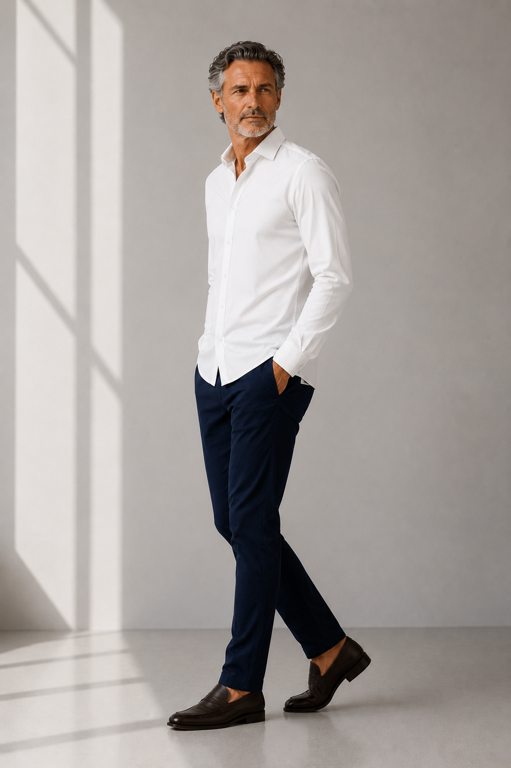 Kaze | White Knitted Shirt